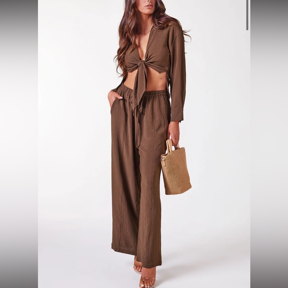 Brown two piece set medium